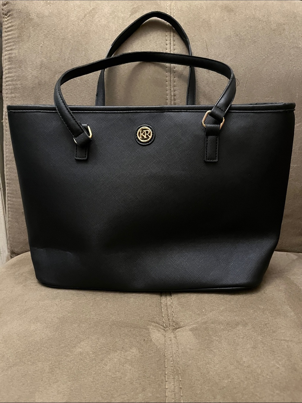 Kim Rogers Black Big Purse Pocketbook lots of pockets